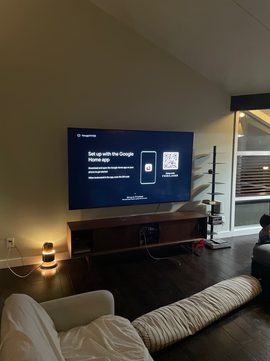 Vaulted ceiling loft media room installation Highland Park TX